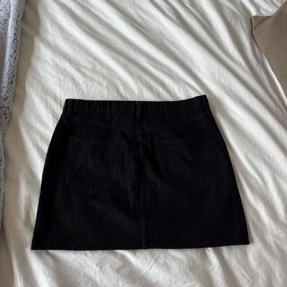 Frame Black Rhinestone Mini Skirt - Picture 6 of 6